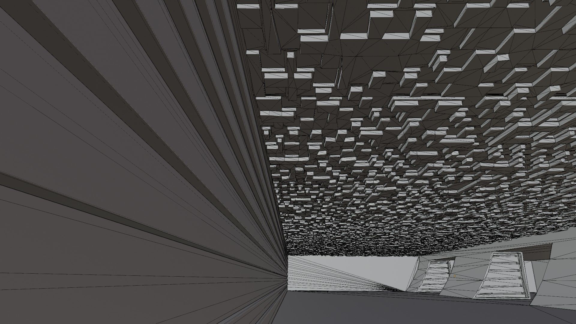 Concept space interior empty room 5 Low-poly 3D model_17