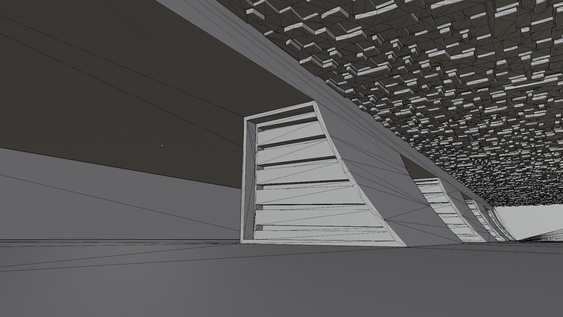 Concept space interior empty room 5 Low-poly 3D model_11