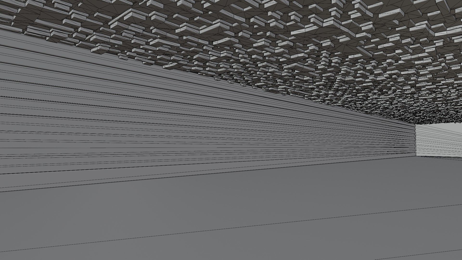 Concept space interior empty room 5 Low-poly 3D model_16