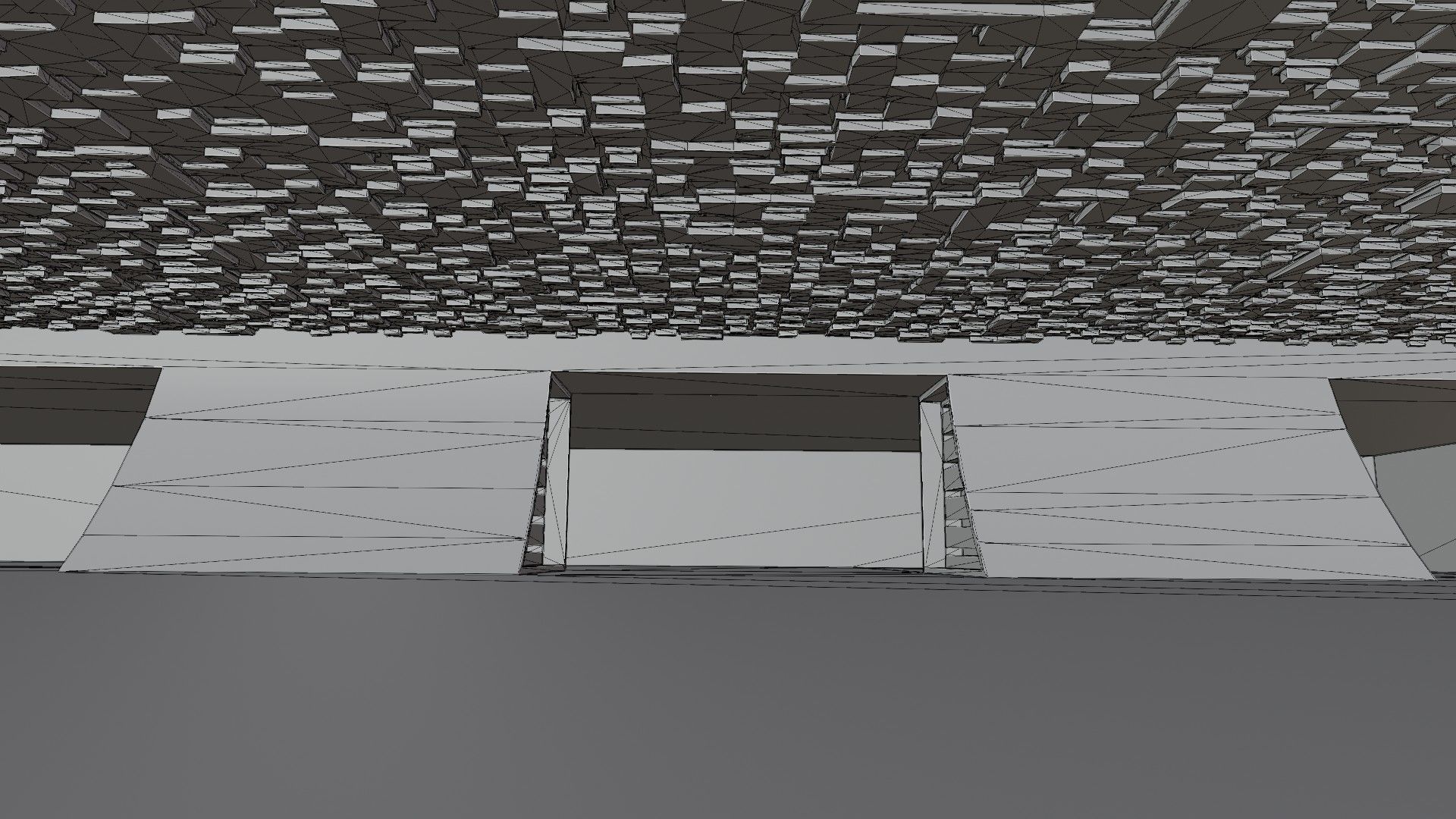 Concept space interior empty room 5 Low-poly 3D model_15