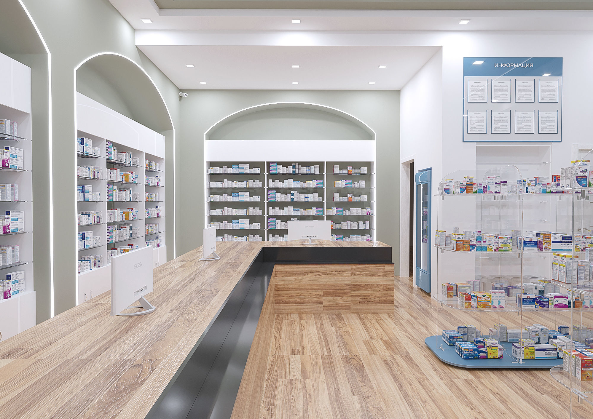 Pharmacy interior 2 3D model_4