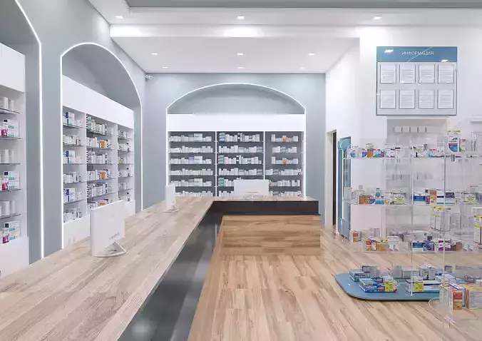 Pharmacy interior 2 3D model