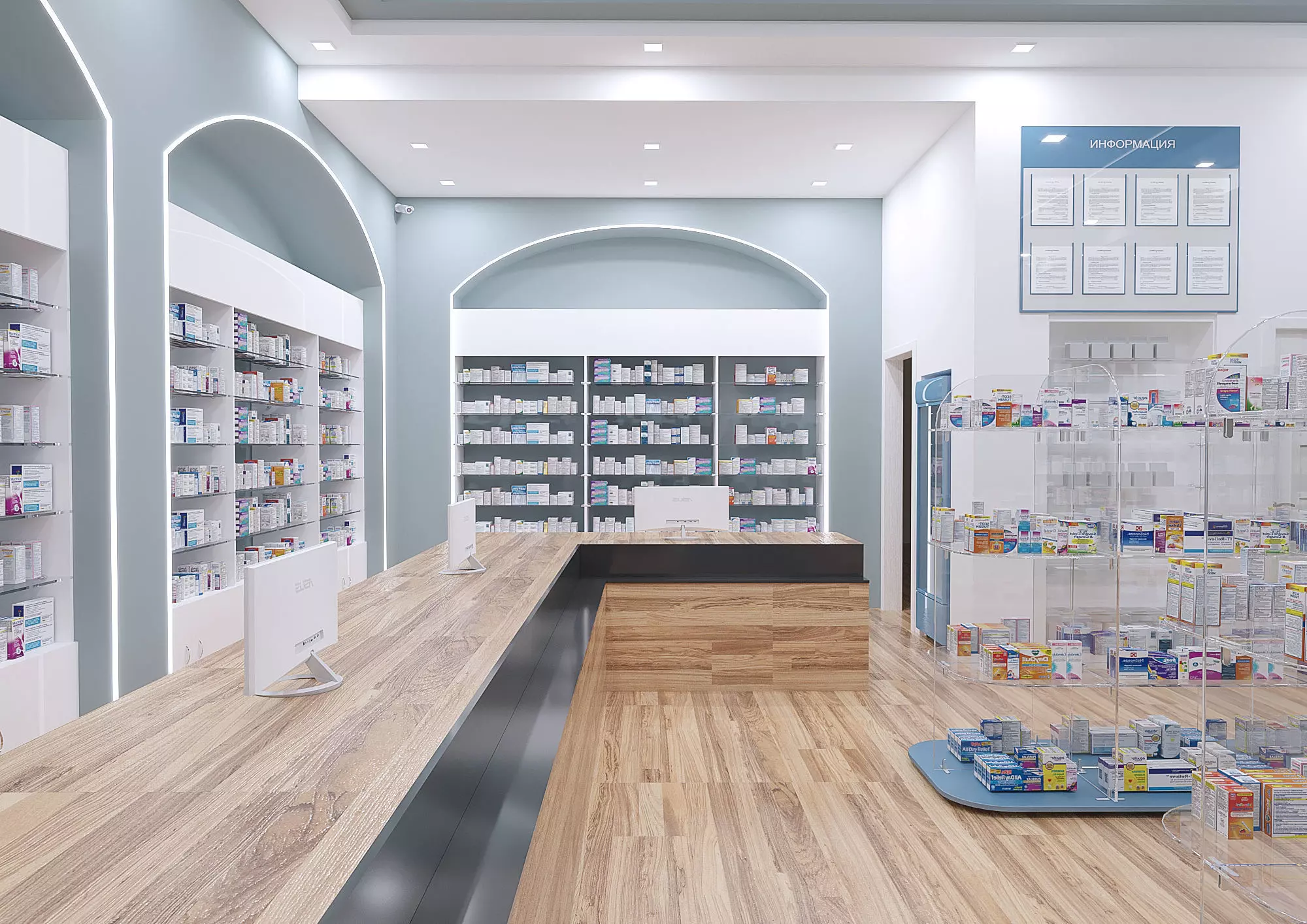 Pharmacy interior 2 3D model_0