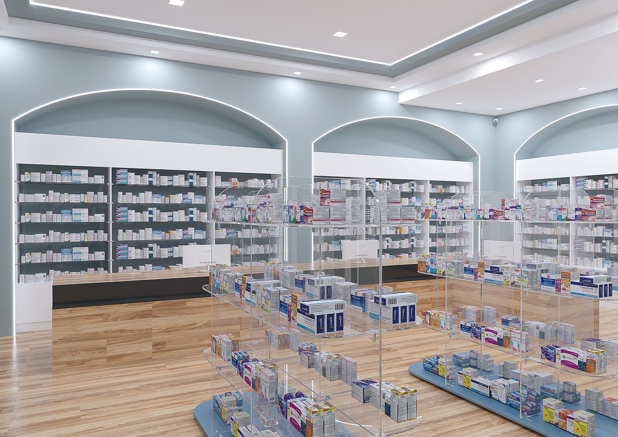 Pharmacy interior 2 3D model_2