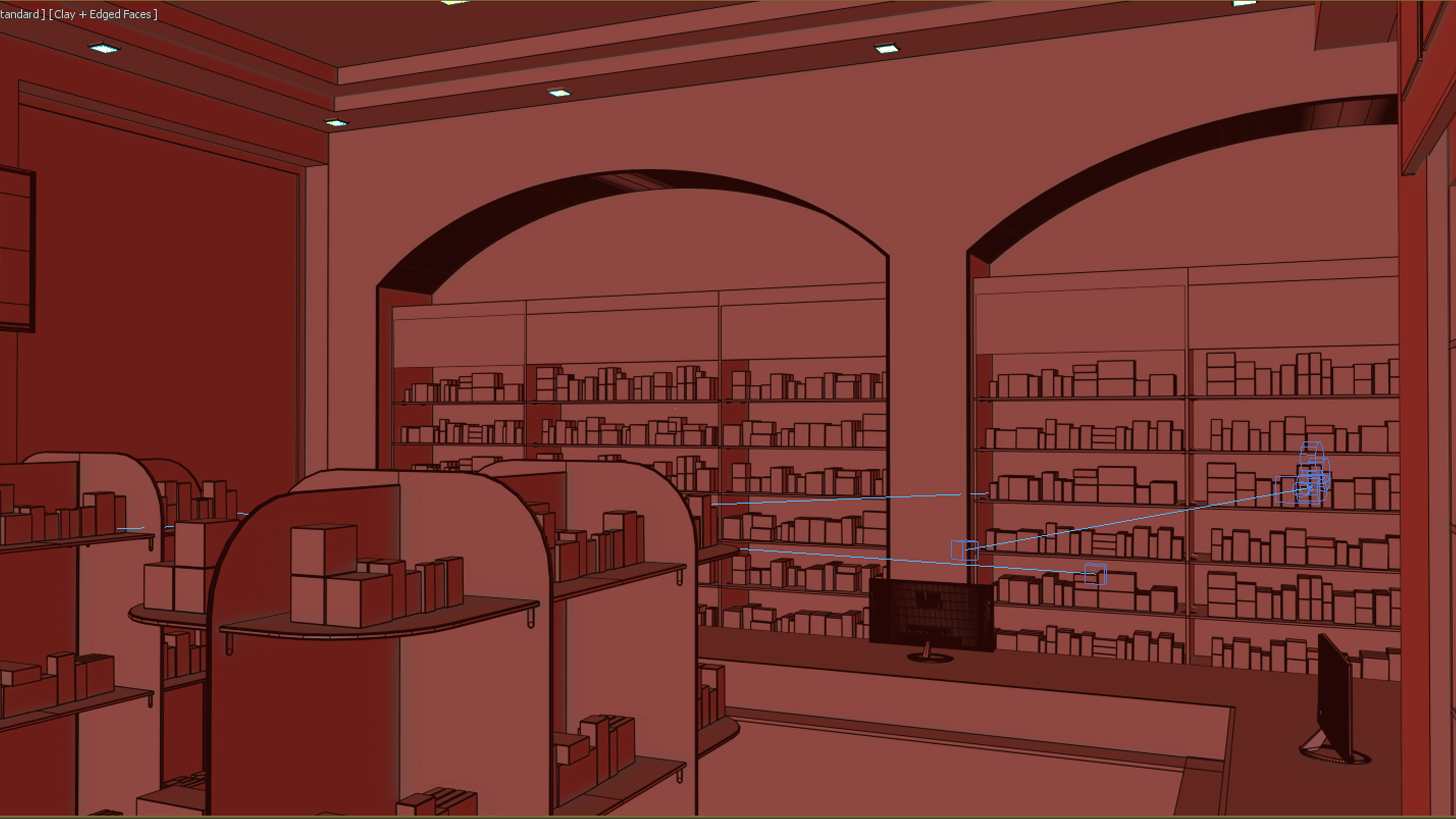 Pharmacy interior 2 3D model_11