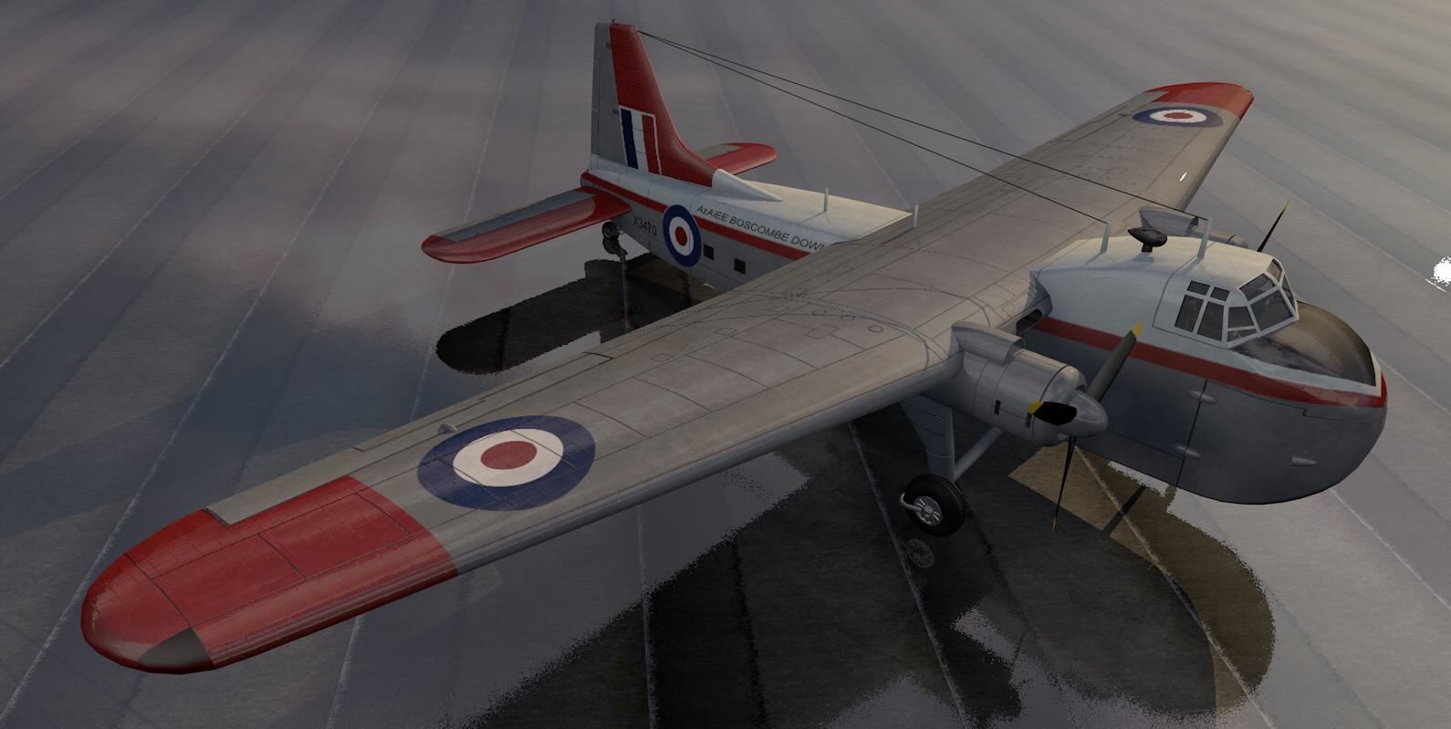 Bristol Type 170 Freighter Mk-31 3D model_5