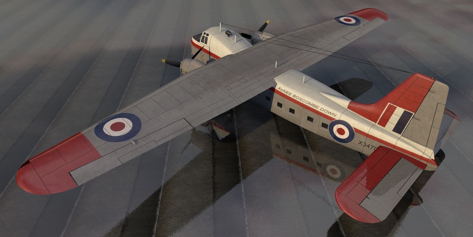 Bristol Type 170 Freighter Mk-31 3D model_1