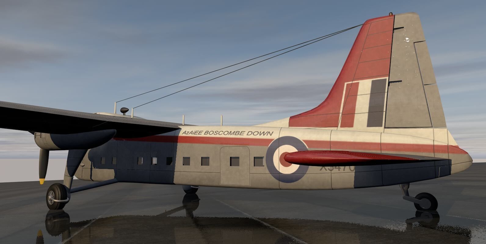 Bristol Type 170 Freighter Mk-31 3D model_6