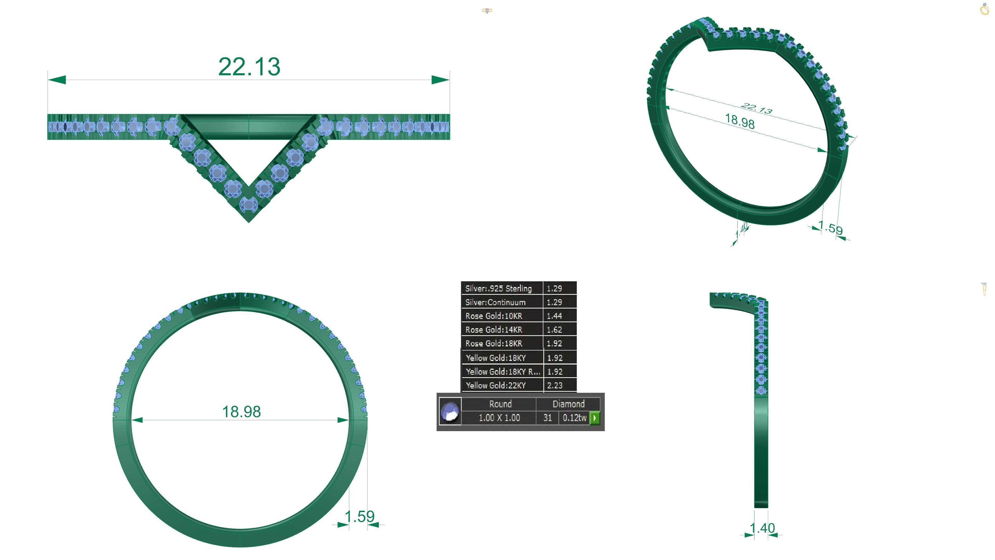 Finger Rings collection printable 3D print model_4