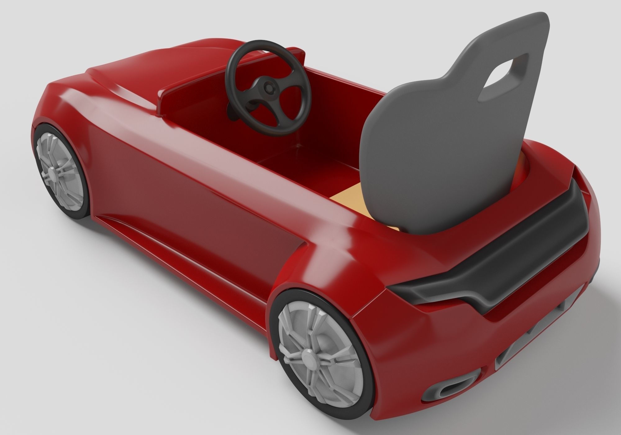 riding toy car 3D model_3