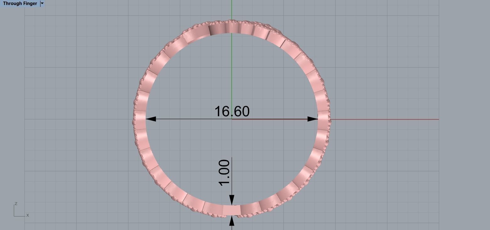 fashion leaf ring 3D print model_10