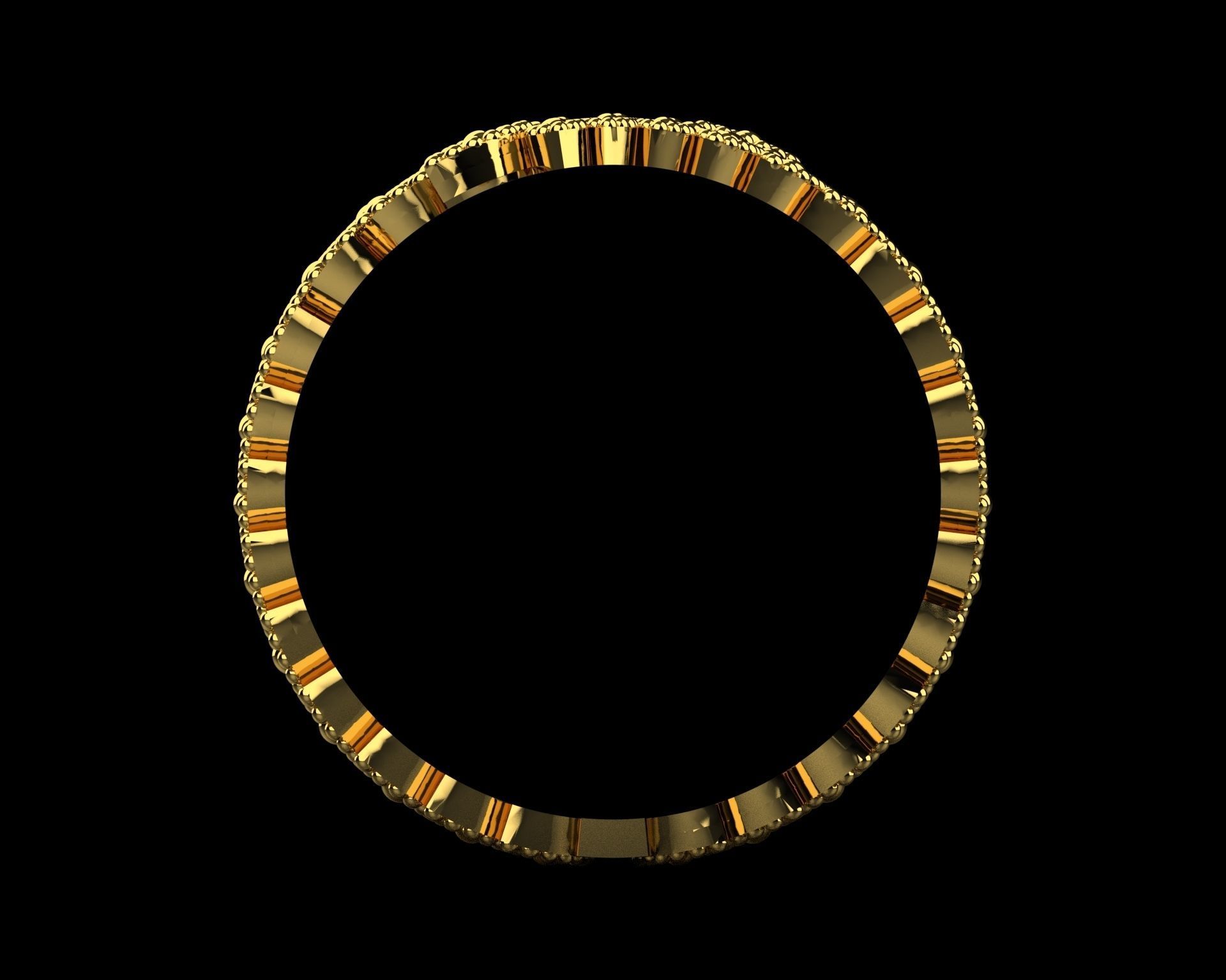 fashion leaf ring 3D print model_14