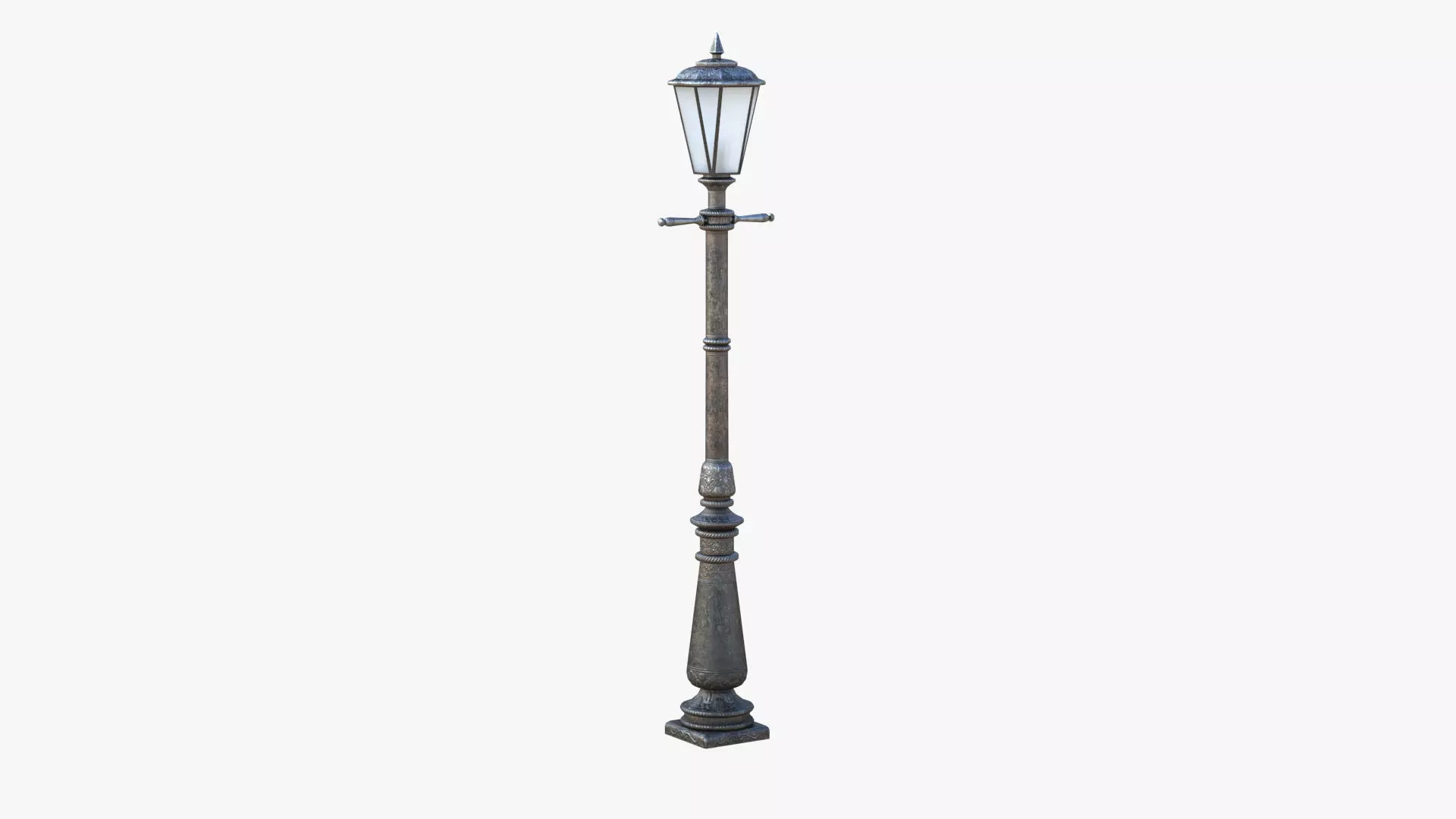 Street Lamp Low-poly 3D model_0
