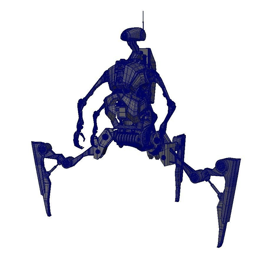 Robot Android Medical 3D model_9