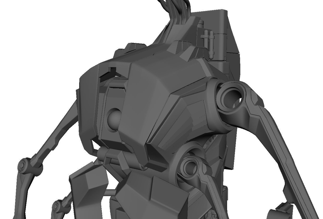 Robot Android Medical 3D model_17