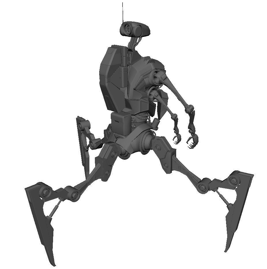 Robot Android Medical 3D model_11