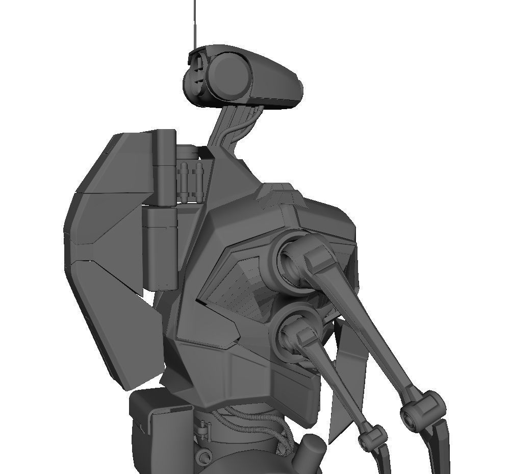 Robot Android Medical 3D model_4