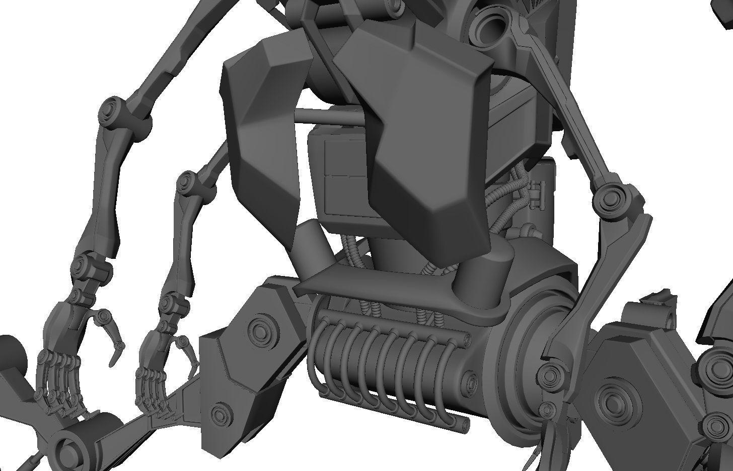 Robot Android Medical 3D model_18