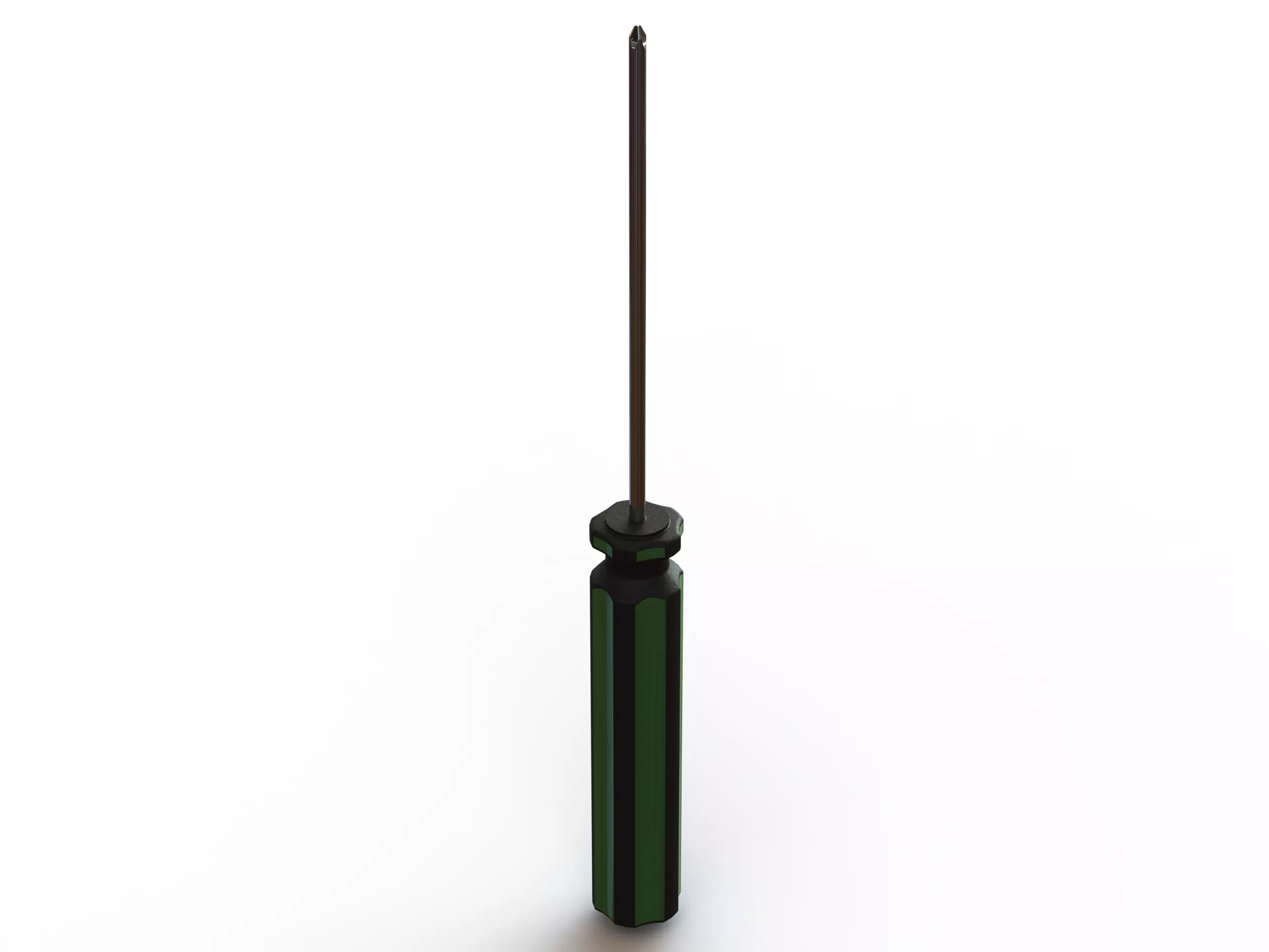 Cross Type Screw Driver 3X100mm 3D model