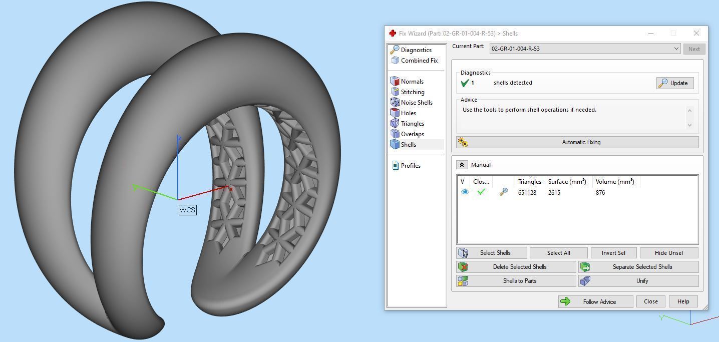 Loop gold ring 3D print model_9