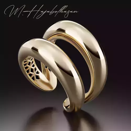 Loop gold ring