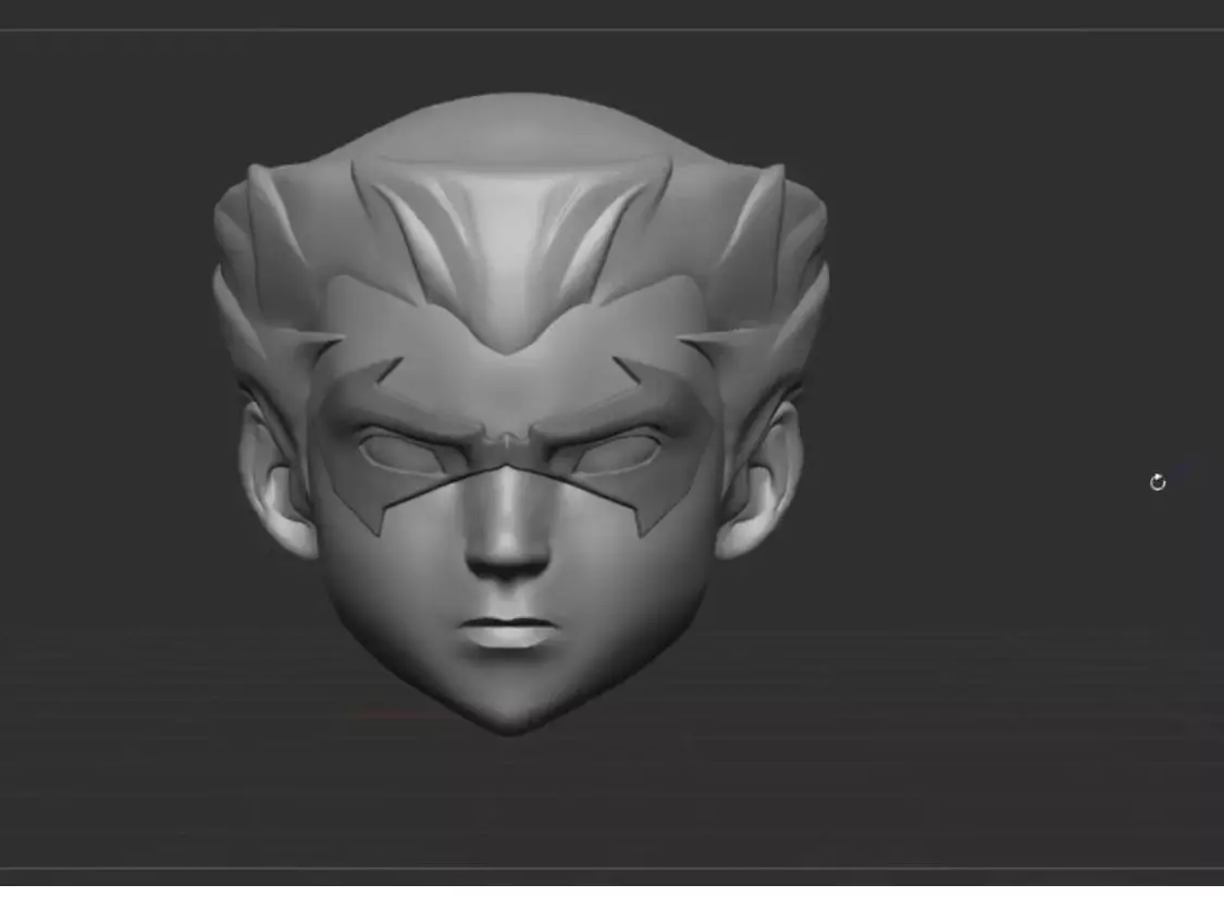 Damian Wayne Masked Head Scuplt 3D print model
