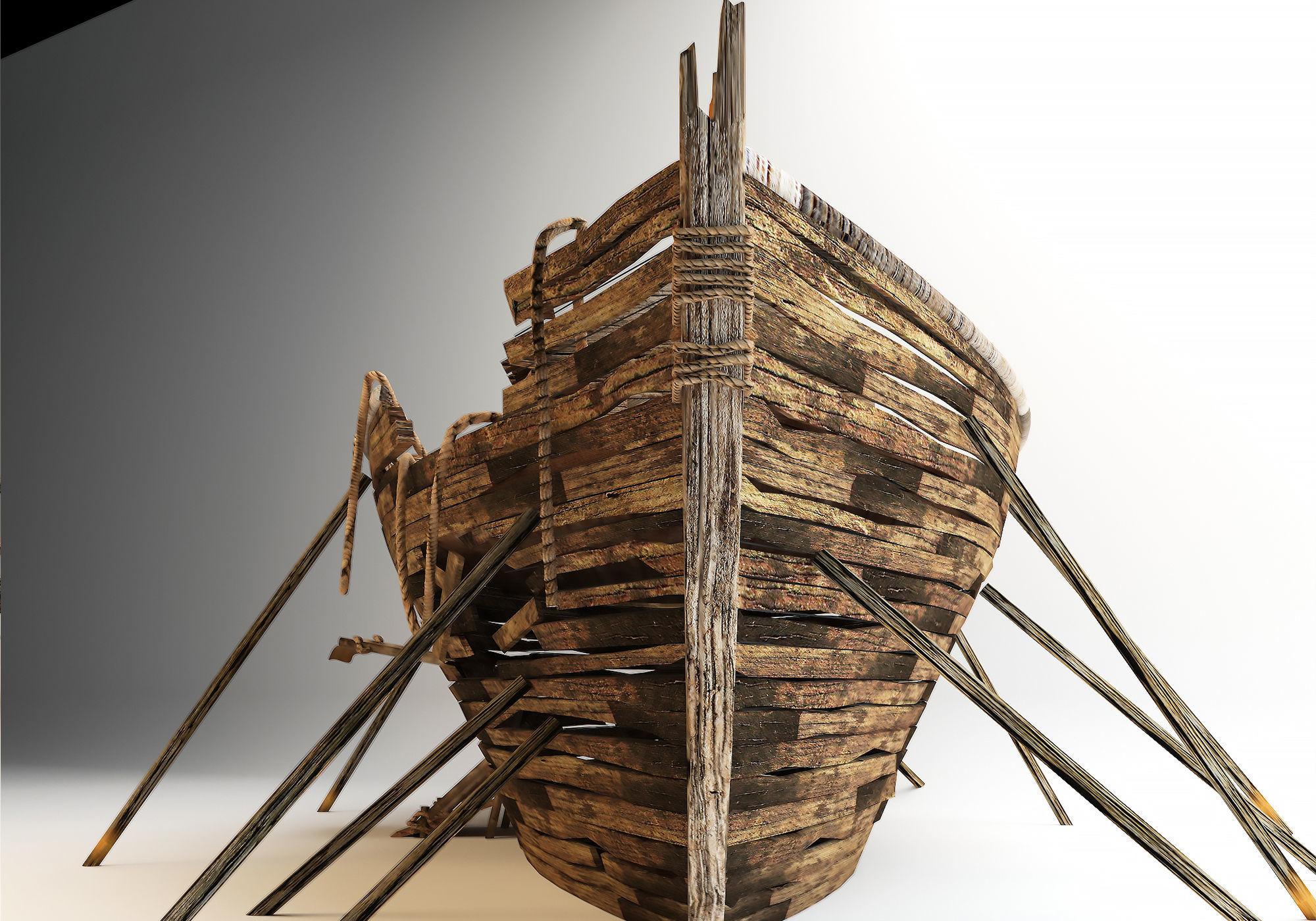 low poly noah ark 3D model | CGTrader
