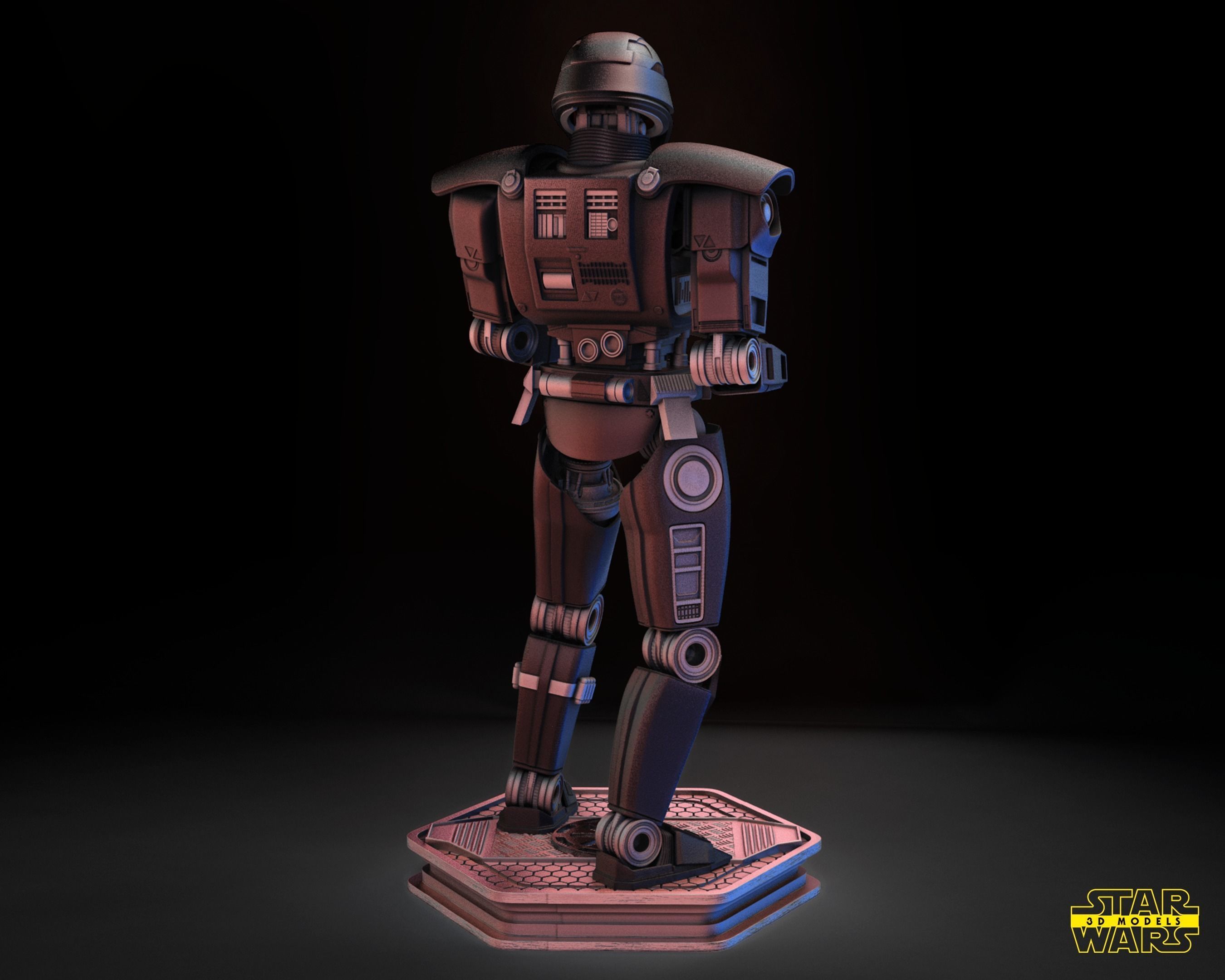Dark Trooper Sculpture Star Wars 3D Models Ready for 3D printing 3D print model_7