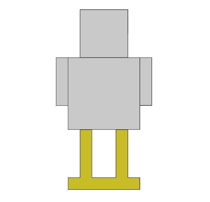 Minecraft Chicken for 3D printing 3D print model_3
