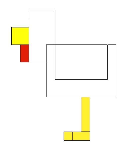 Minecraft Chicken for 3D printing 3D print model_5