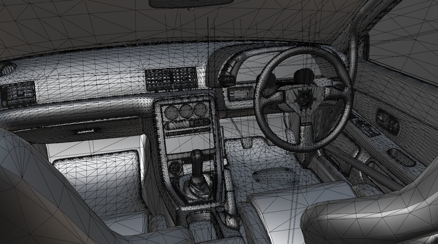 nissan skyline gt-r r32 shinigami from initial D 3D model_9