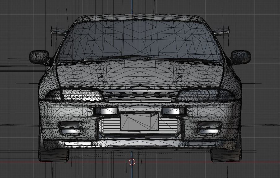nissan skyline gt-r r32 shinigami from initial D 3D model_6