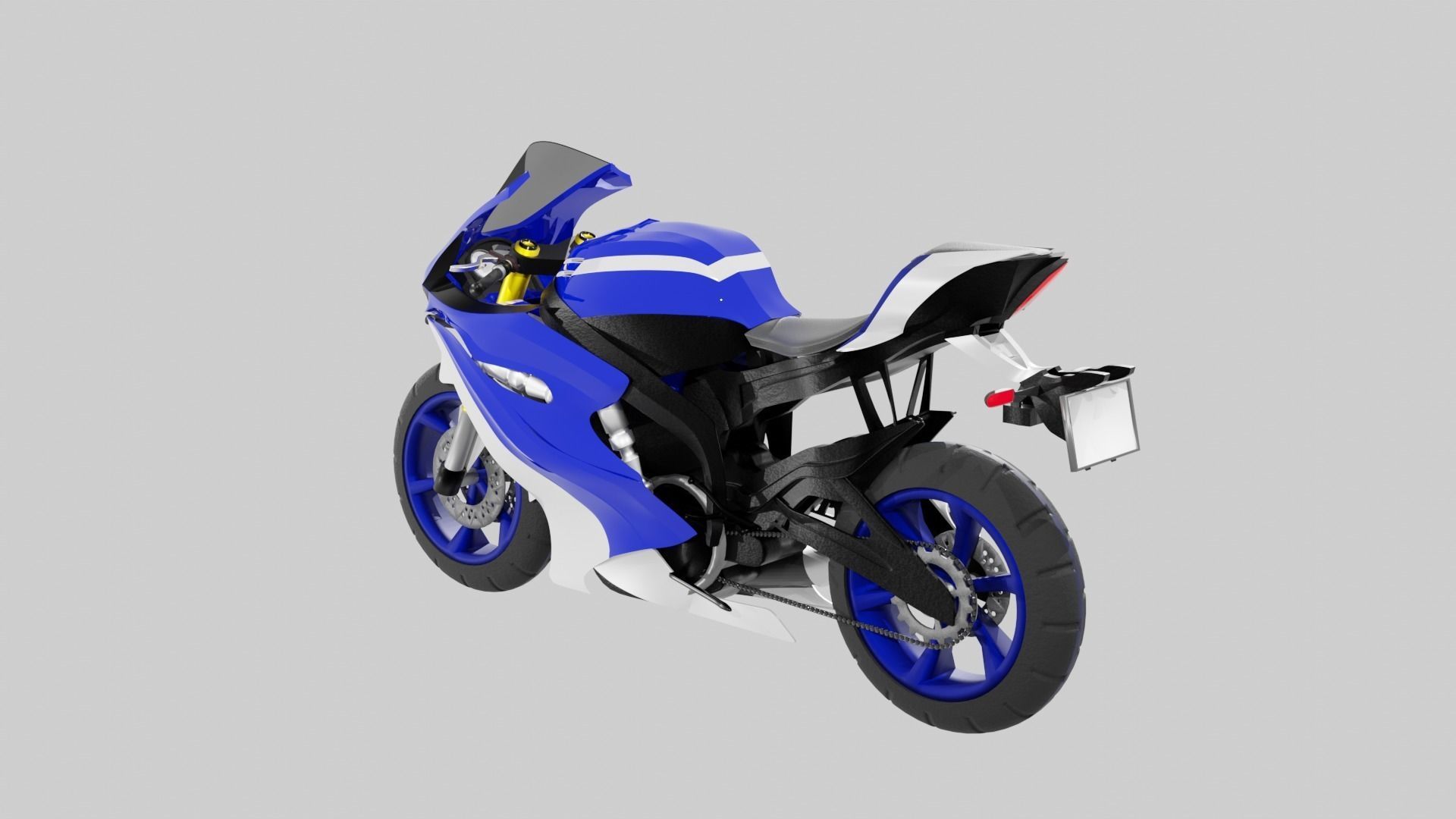 Racing Motorcycles Pack  H2R - Panigale V4 - YZF R6 - YZF R7 3D model_24