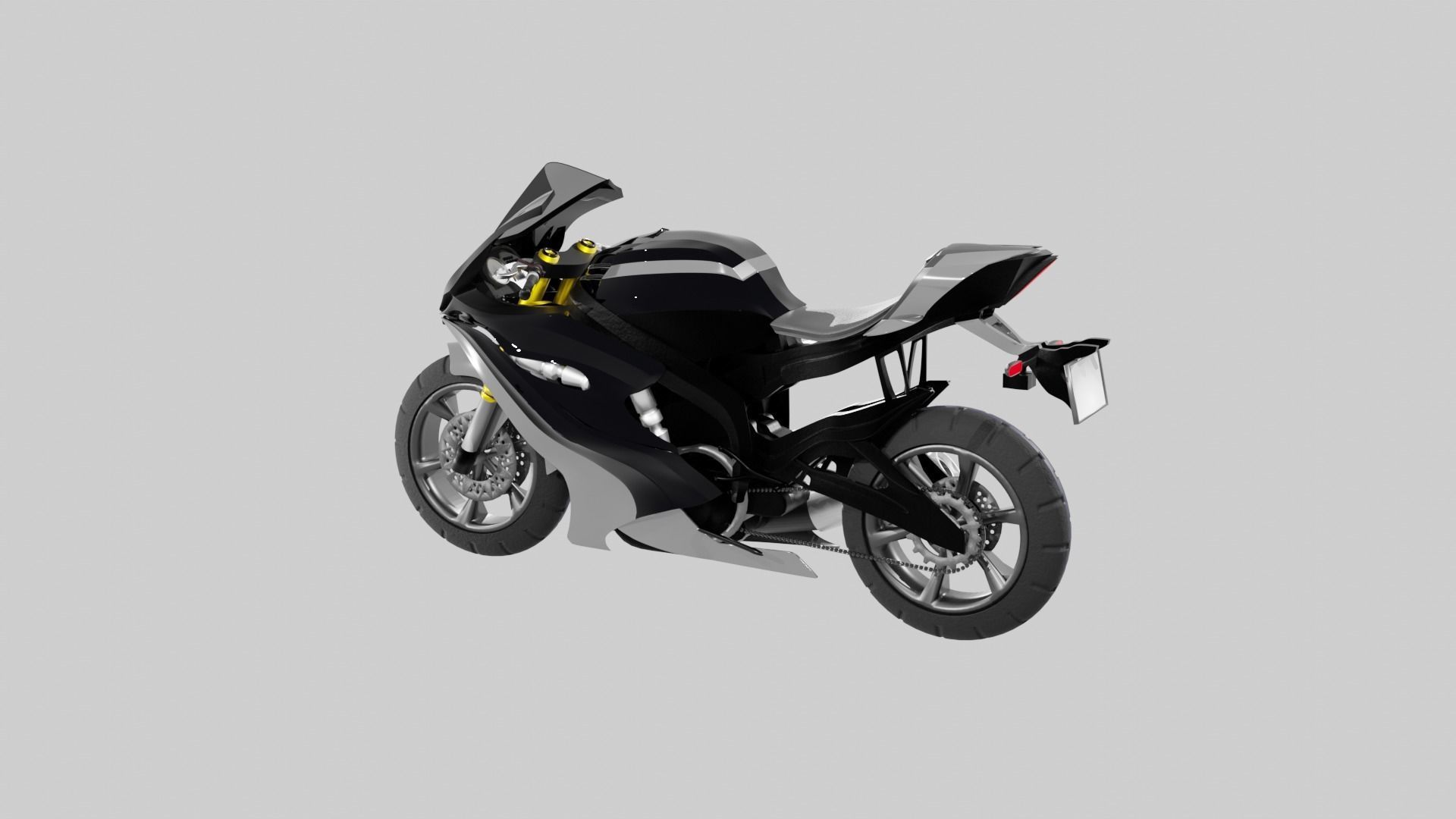 Racing Motorcycles Pack  H2R - Panigale V4 - YZF R6 - YZF R7 3D model_22
