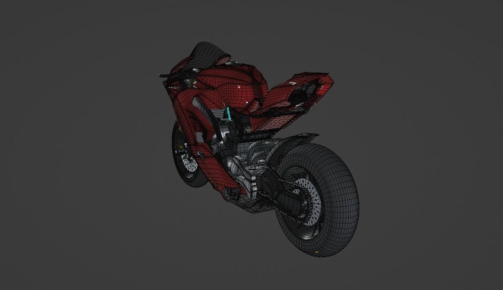 Racing Motorcycles Pack  H2R - Panigale V4 - YZF R6 - YZF R7 3D model_37