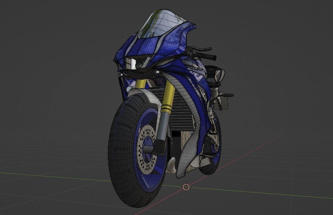 Racing Motorcycles Pack  H2R - Panigale V4 - YZF R6 - YZF R7 3D model_41