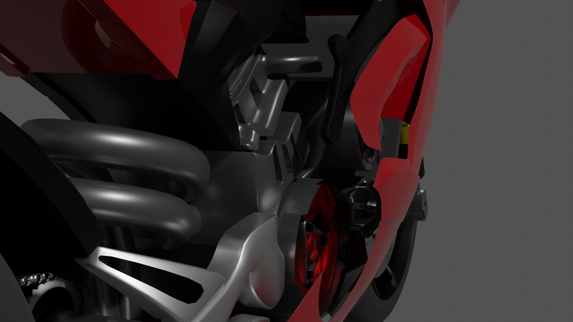 Racing Motorcycles Pack  H2R - Panigale V4 - YZF R6 - YZF R7 3D model_19