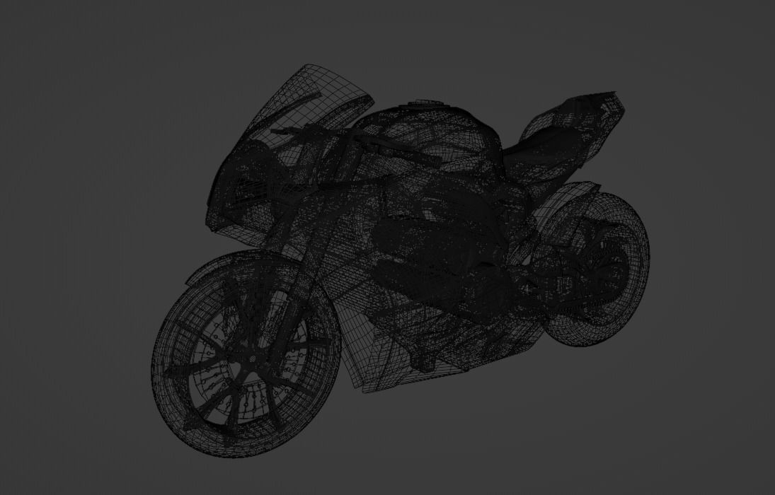 Racing Motorcycles Pack  H2R - Panigale V4 - YZF R6 - YZF R7 3D model_34