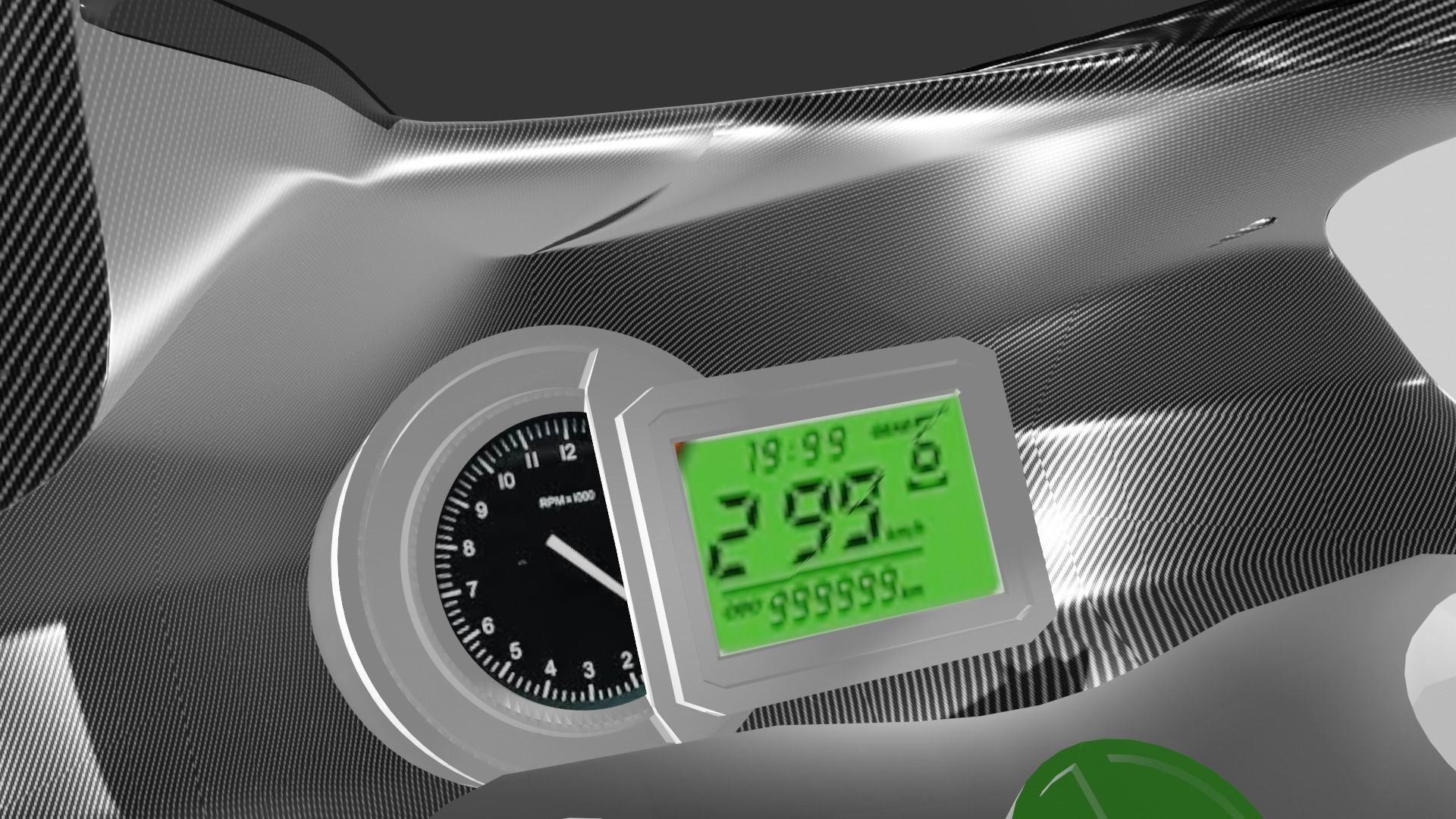 Racing Motorcycles Pack  H2R - Panigale V4 - YZF R6 - YZF R7 3D model_13