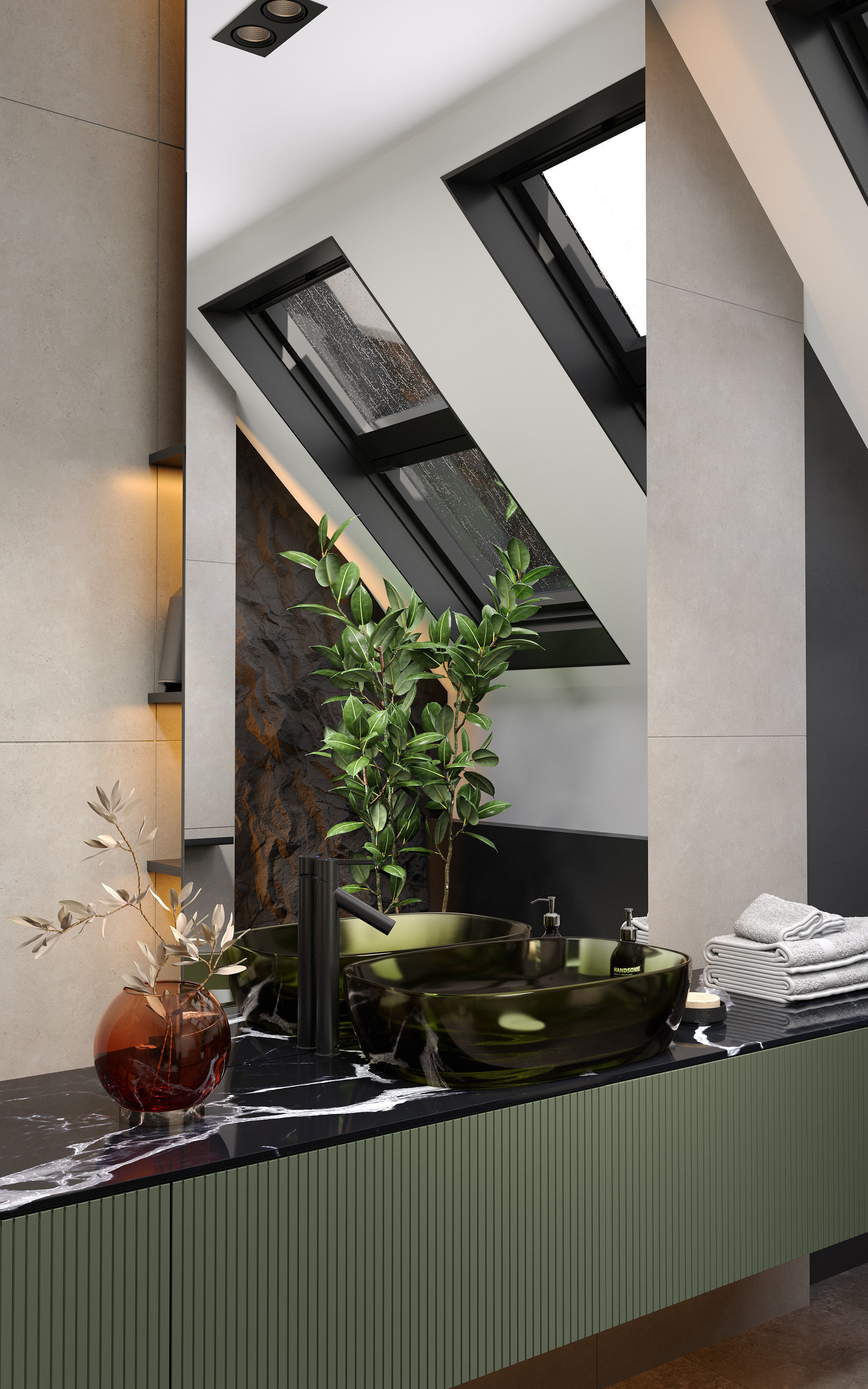 Bathroom interior scene 3D pack 3D model_2