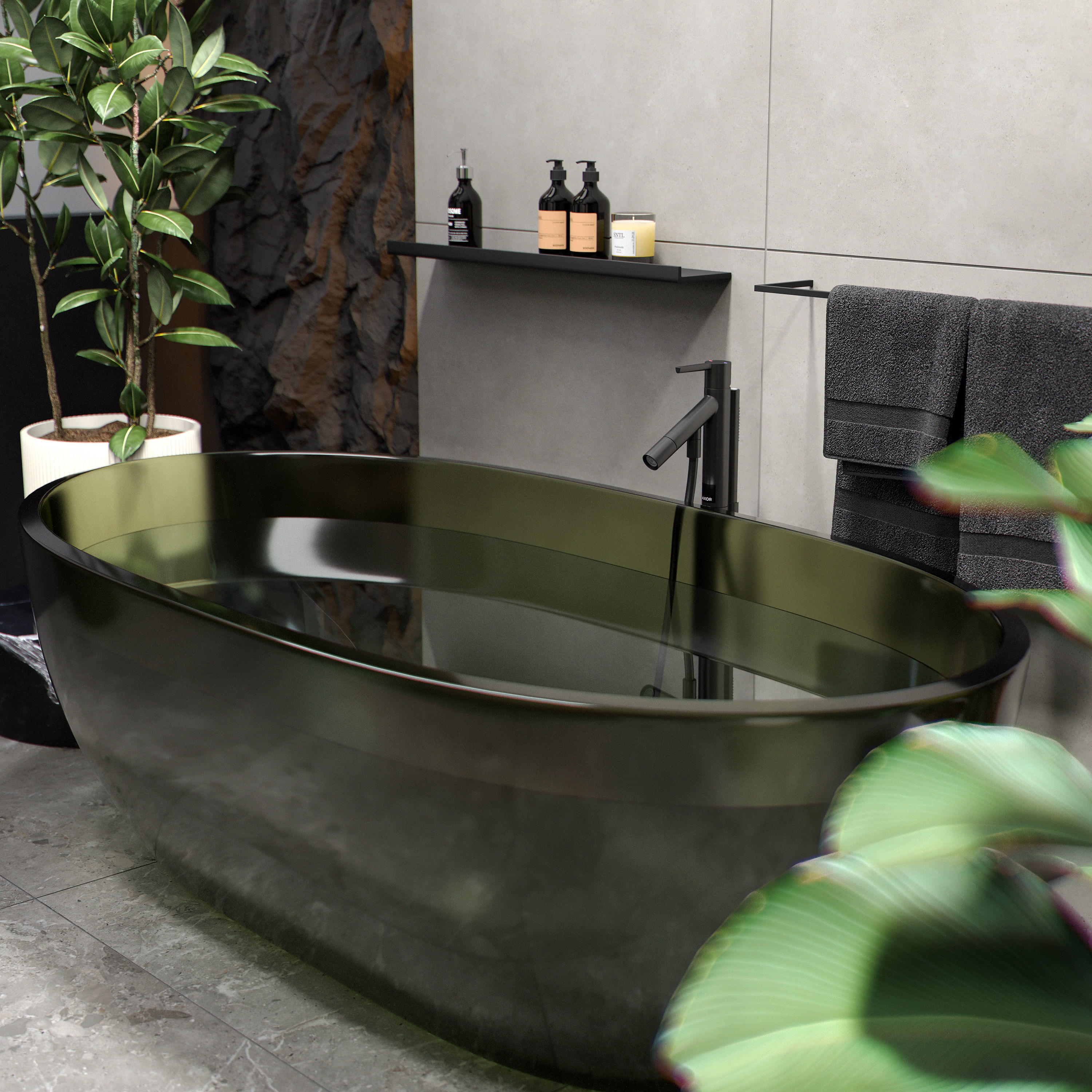 Bathroom interior scene 3D pack 3D model_5