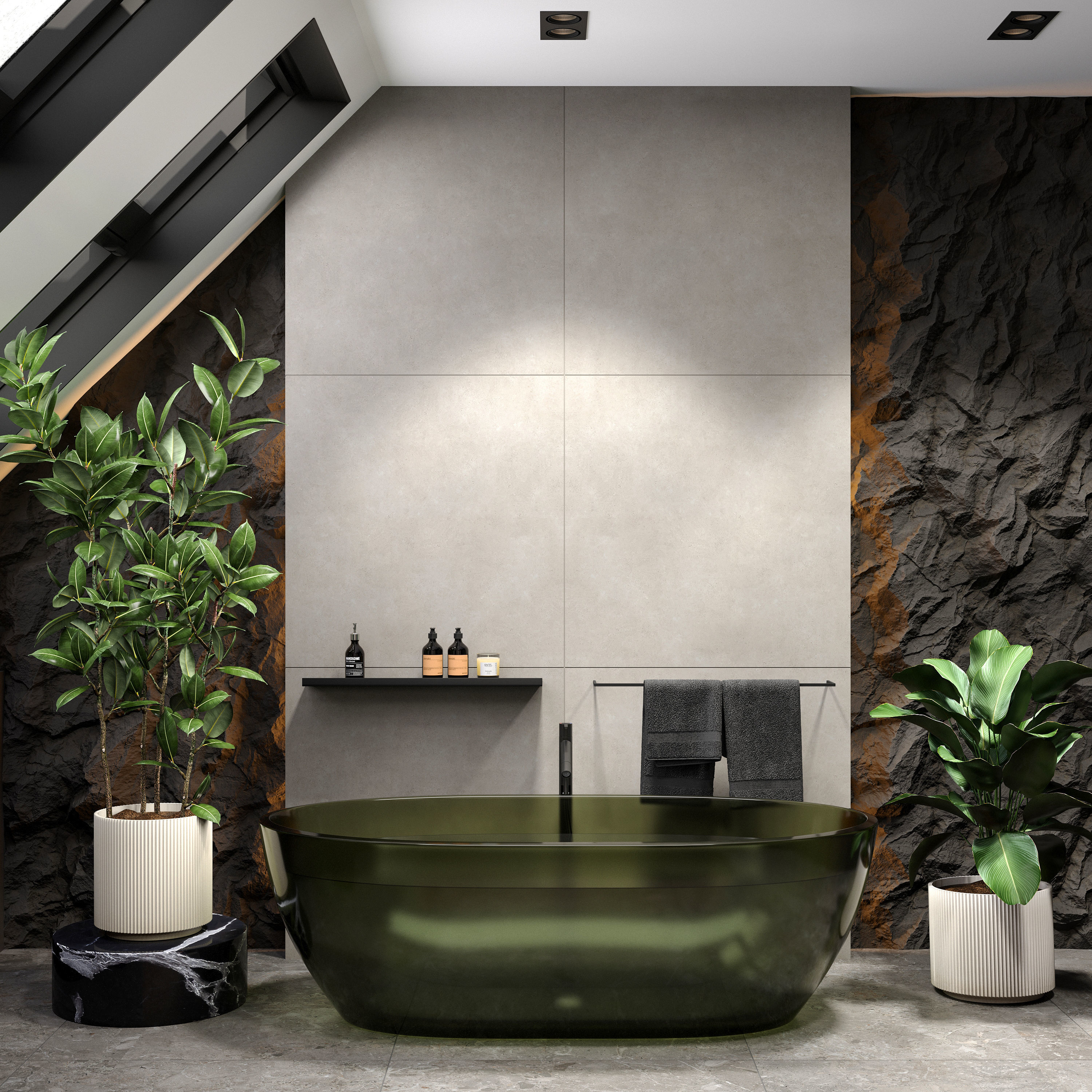 Bathroom interior scene 3D pack 3D model_4