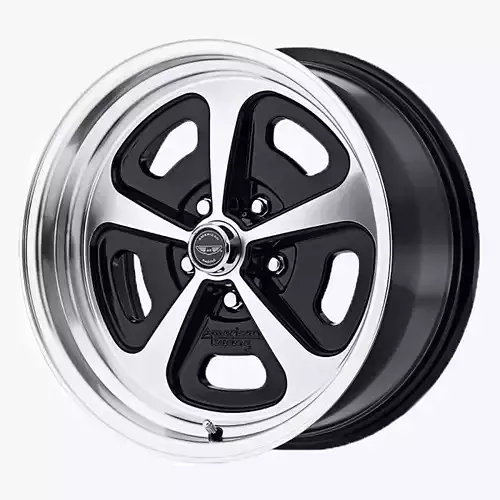 American Racing VN501 Wheel 17x7 Gloss Black Machined 1965-1973