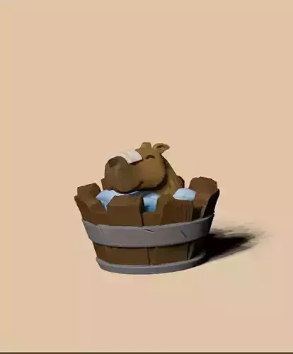 CAPIBARA REST EASY PRINT 3D print model