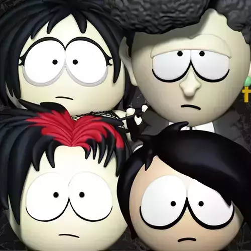 GOTH KIDS - SOUTH PARK 3D PRINT FIGURINES 3D print model