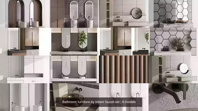 Bathroom furniture by inbani faucet set