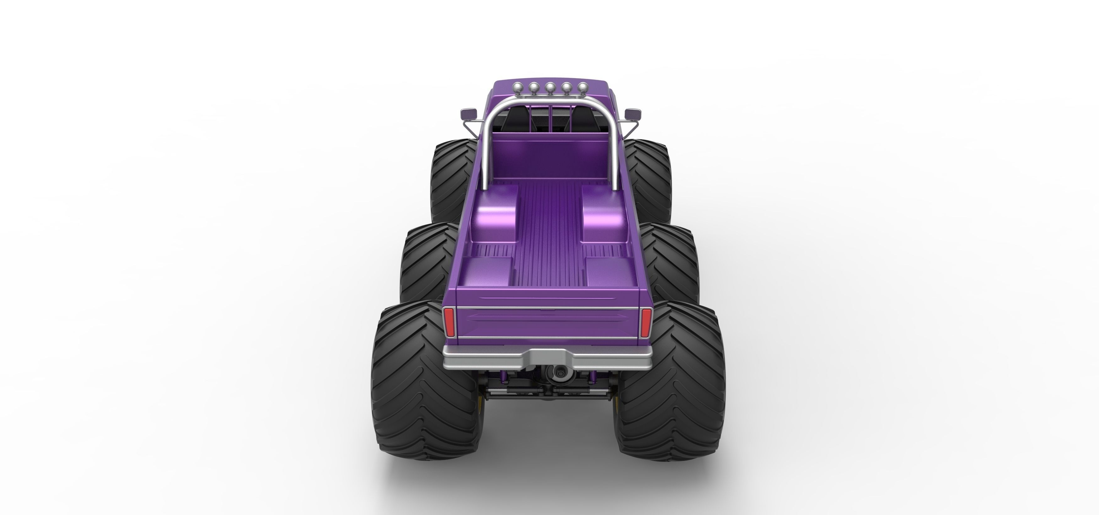 Monster Truck 6x6 concept Version 2 Scale 1 to 25 3D print model_17