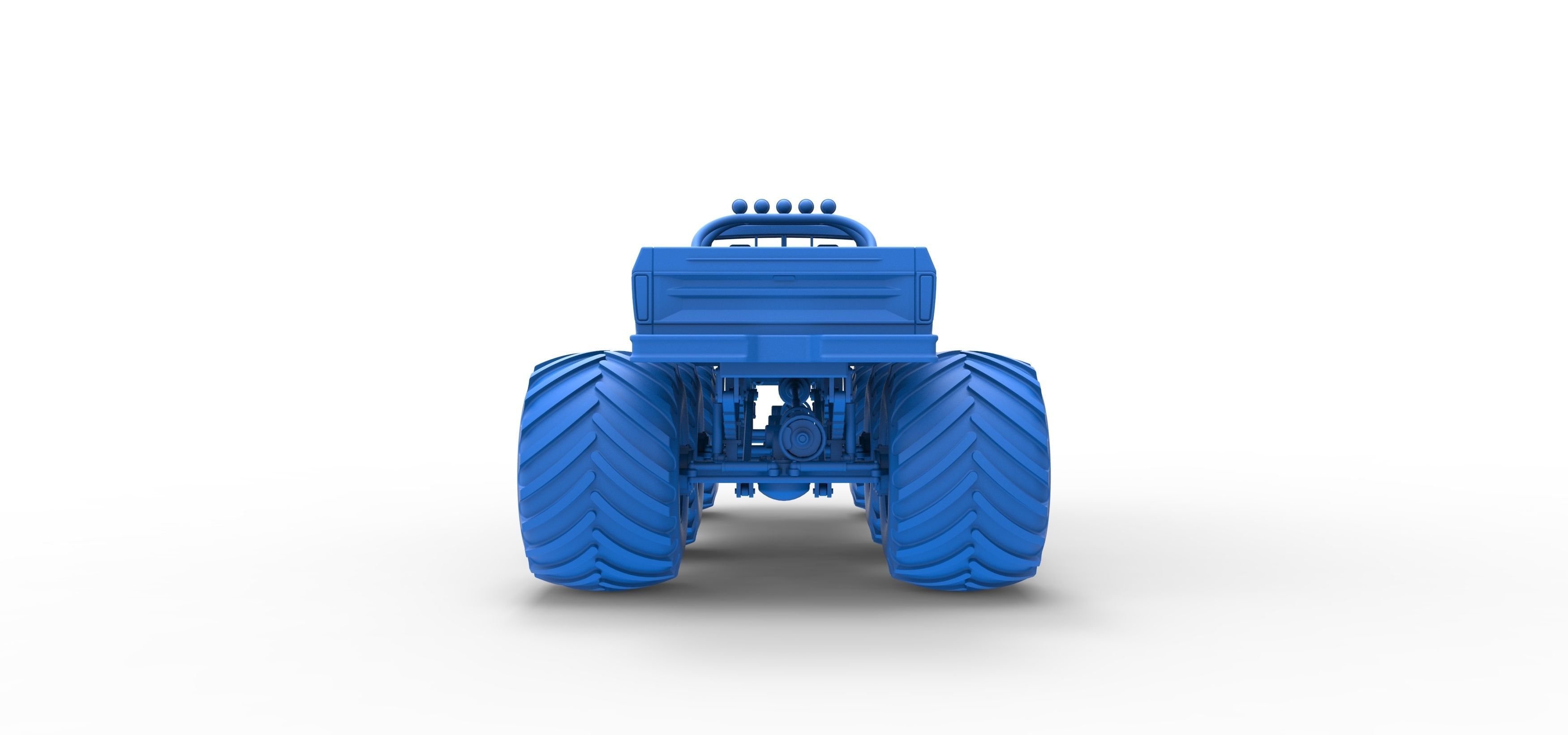 Monster Truck 6x6 concept Version 2 Scale 1 to 25 3D print model_33
