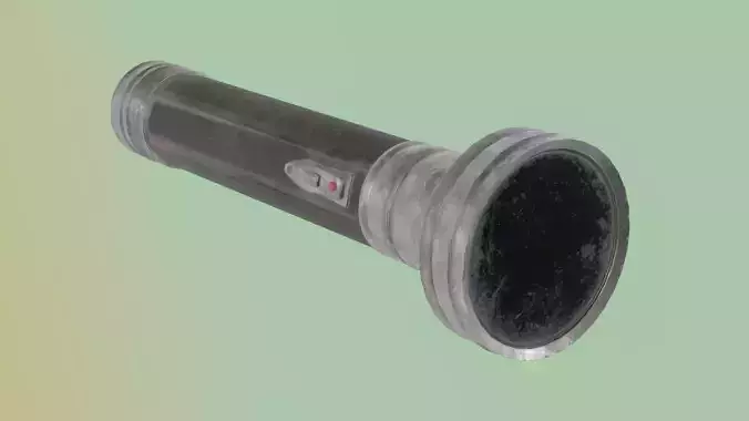 Flashlight  Low-poly 3D model