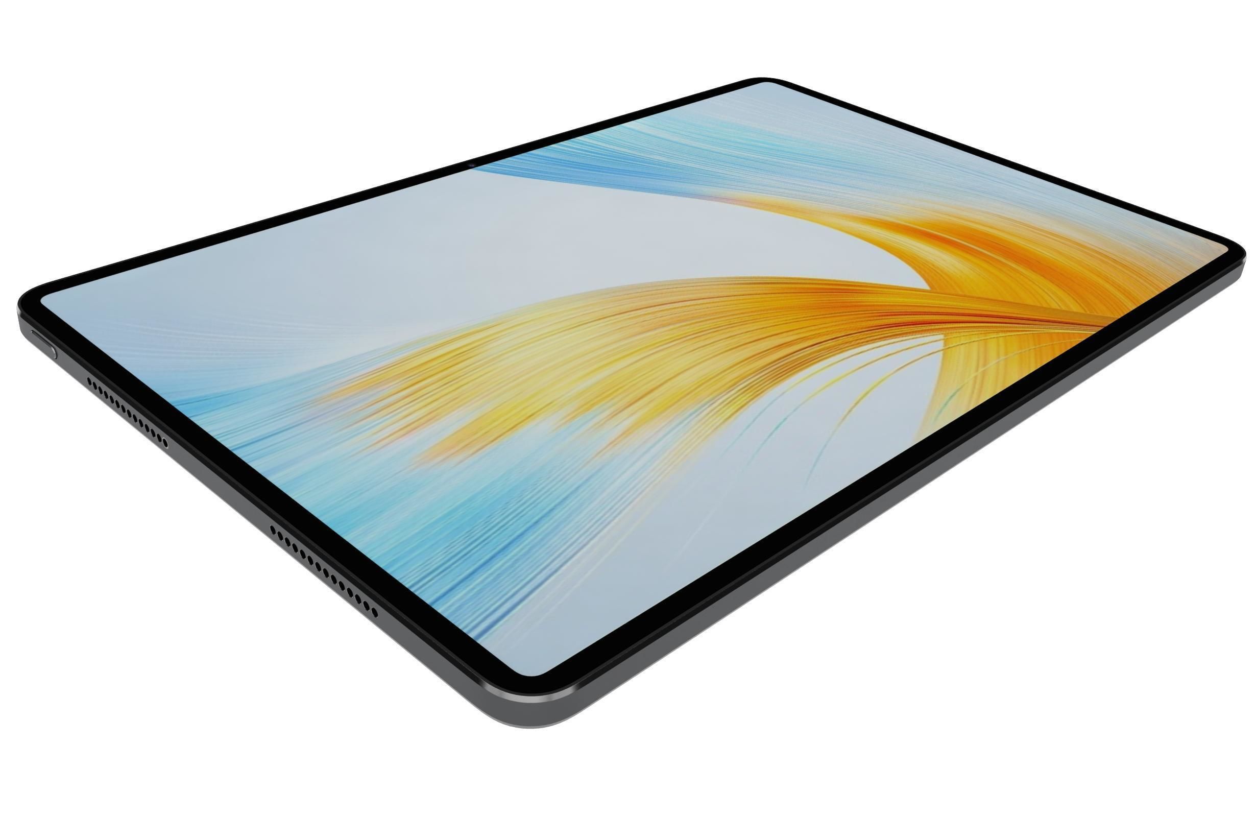 Honor MagicPad 13 Black Low-poly 3D model_12